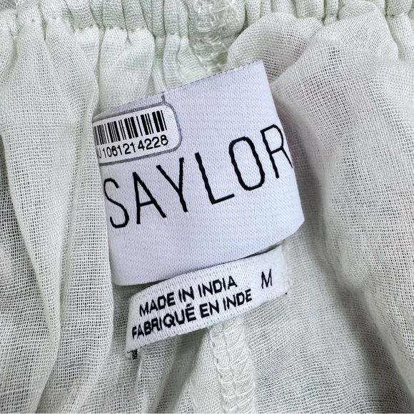 SAYLOR Ayame Flutter-Sleeve Smocked Tiered Maxi Dress Floral Nuuly New with tags - Picture 11 of 13